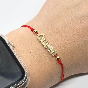 QUEEN, Sterling Silver Bracelet,Adjustable Bracelet